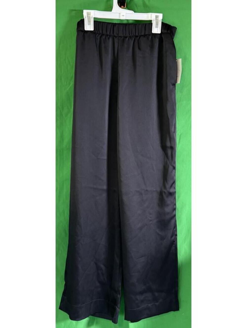 A New Day Dress Pants Black Wide Leg Elastic Waist Womens XS